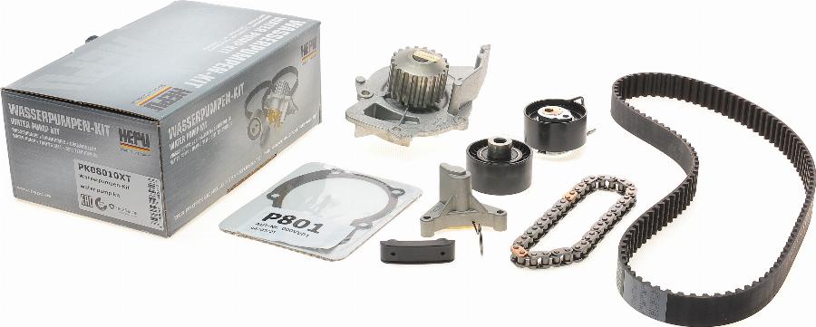 Hepu PK08010XT - Set pompa apa + curea dintata parts5.com