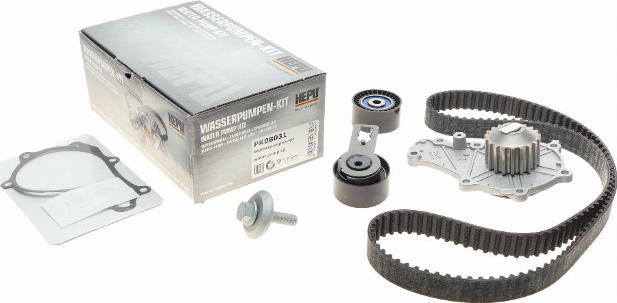 Hepu PK08031 - Su pompası + Triger kayışı seti parts5.com