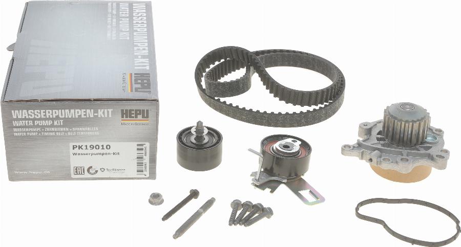 Hepu PK19010 - Pompa wodna + zestaw paska rozrządu parts5.com