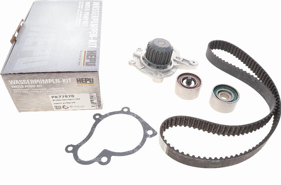 Hepu PK77970 - Pumpa za vodu + komplet zupčastog kaiša parts5.com