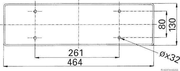 Herth+Buss Elparts 83840585 - Lampa spate parts5.com