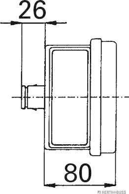 Herth+Buss Elparts 83840585 - Lampa spate parts5.com