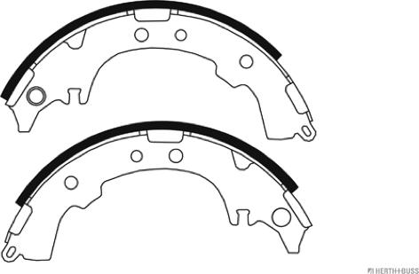 Herth+Buss Jakoparts J3502068 - Set saboti frana parts5.com