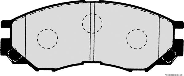 Herth+Buss Jakoparts J3605035 - Set placute frana,frana disc parts5.com