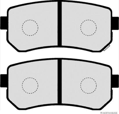 Herth+Buss Jakoparts J3610312 - Komplet zavornih oblog, ploscne (kolutne) zavore parts5.com