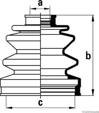 Herth+Buss Jakoparts J2863004 - Bellow, drive shaft parts5.com