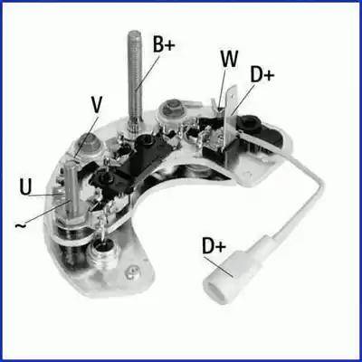 Hitachi 139631 - Prostownik, alternator parts5.com