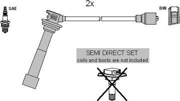 Hitachi 134987 - Set cablaj aprinder parts5.com