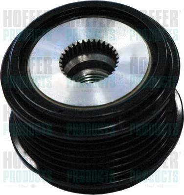 Hoffer 45188 - Pulley, alternator, freewheel clutch parts5.com