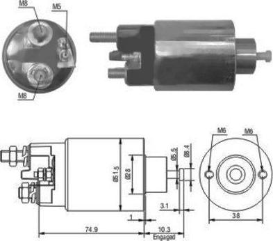 Hoffer 46029 - Interruptor magnético, estárter parts5.com