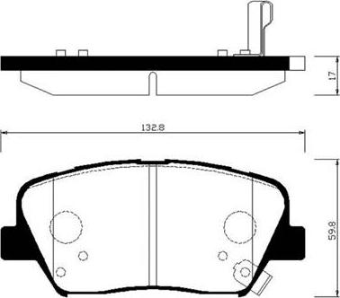 FMSI-VERBAND D2292-9528 - Set placute frana,frana disc parts5.com