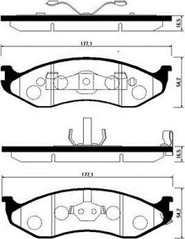 Ferodo FSL929 - Set placute frana,frana disc parts5.com