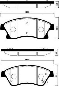 Opel 013301207 - Set placute frana,frana disc parts5.com