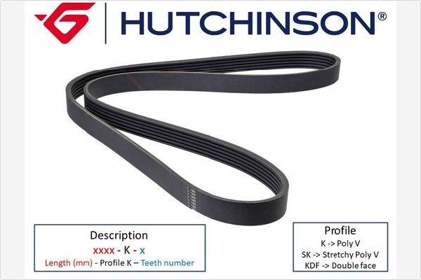 Hutchinson 1530 K 6 - Rebrasti jermen parts5.com