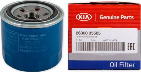 Hyundai S2630035505 - Filtro de aceite parts5.com