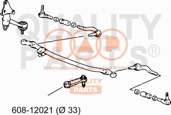 IAP QUALITY PARTS 608-12021 - Levier control, coloana directie parts5.com