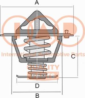 IAP QUALITY PARTS 155-06012 - Termostat, chladivo parts5.com