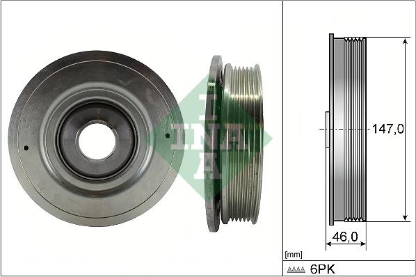 INA 544 0094 10 - Koło pasowe, wał korbowy parts5.com