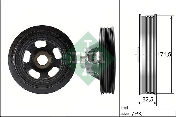 INA 544 0144 10 - Poulie, vilebrequin parts5.com