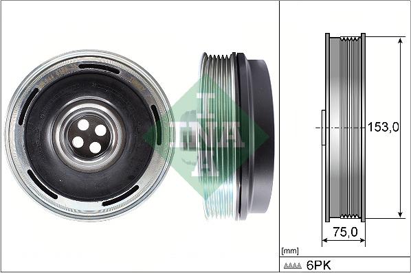 INA 544 0169 10 - Riemenscheibe, Kurbelwelle parts5.com