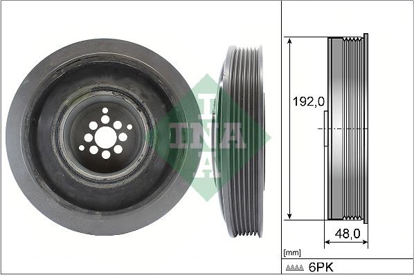 INA 544 0102 10 - Шкив коленчатого вала parts5.com