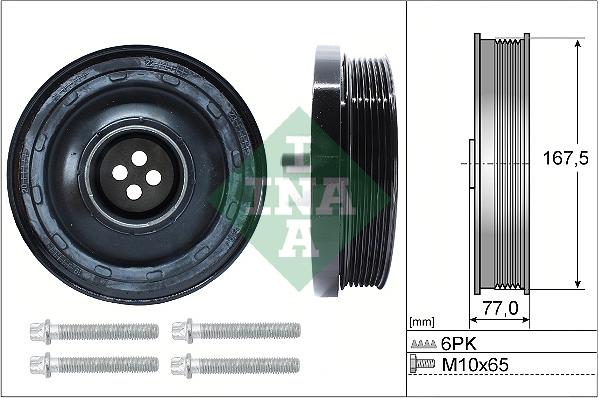 INA 544 0137 20 - Belt Pulley, crankshaft parts5.com