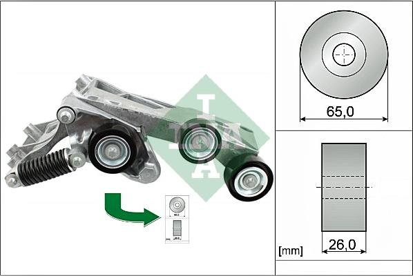 INA 534 0446 10 - Napínák, žebrovaný klínový řemen parts5.com