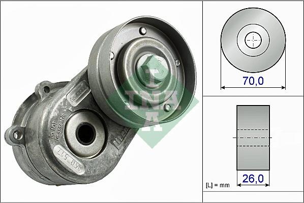 INA 534 0448 10 - Zatezač kaiša, klinasti rebrasti kaiš parts5.com