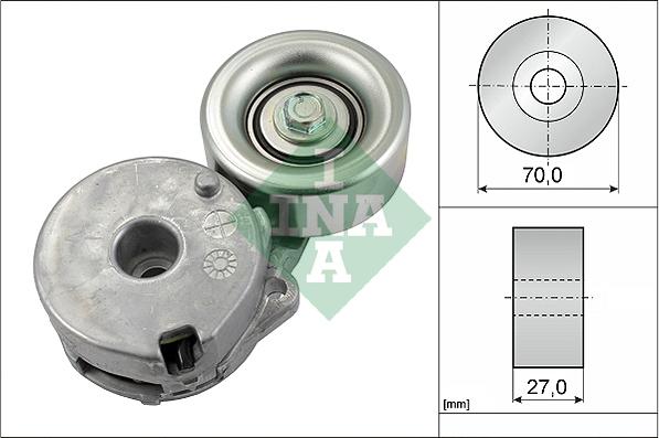 INA 534 0442 10 - Ремъчен обтегач, пистов ремък parts5.com