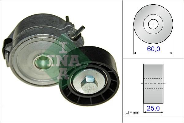 INA 534 0447 10 - Belt Tensioner, v-ribbed belt parts5.com