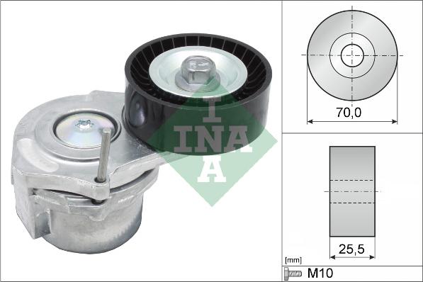 INA 534 0438 10 - Intinzator curea, curea distributie parts5.com