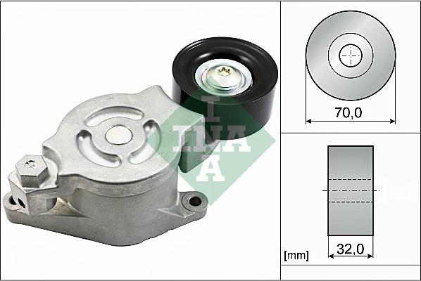 INA 534 0538 10 - Intinzator curea, curea distributie parts5.com