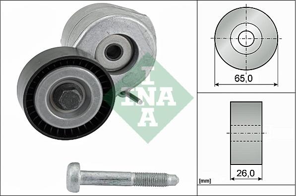 INA 534 0607 10 - Szíjfeszítő, hosszbordás szíj parts5.com