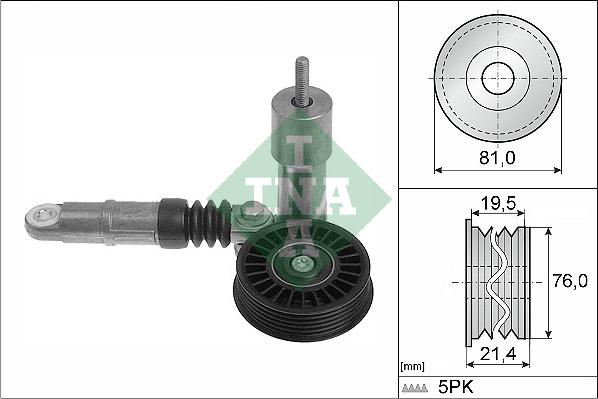 INA 534 0014 10 - Τεντωτήρας ιμάντα, ιμάντας poly-V parts5.com