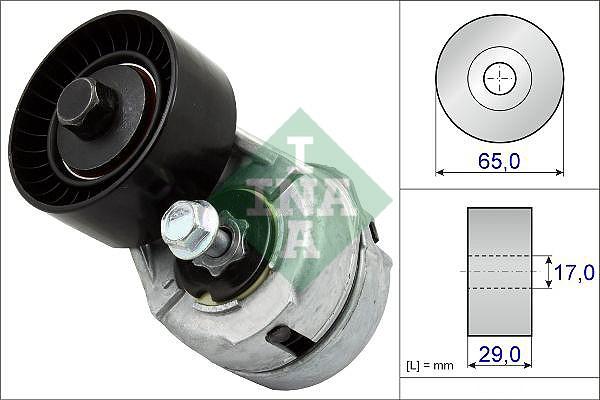 INA 534 0109 20 - Ремъчен обтегач, пистов ремък parts5.com