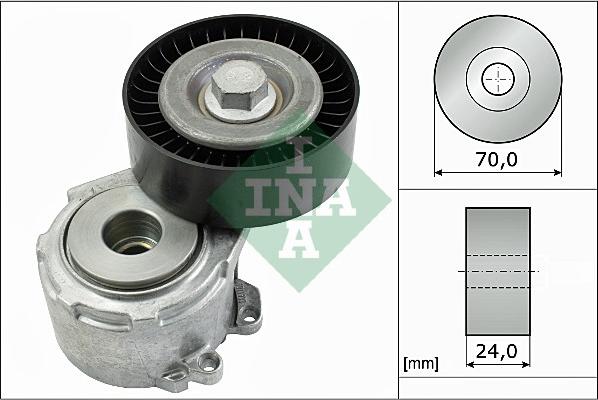 INA 534 0110 20 - Szíjfeszítő, hosszbordás szíj parts5.com