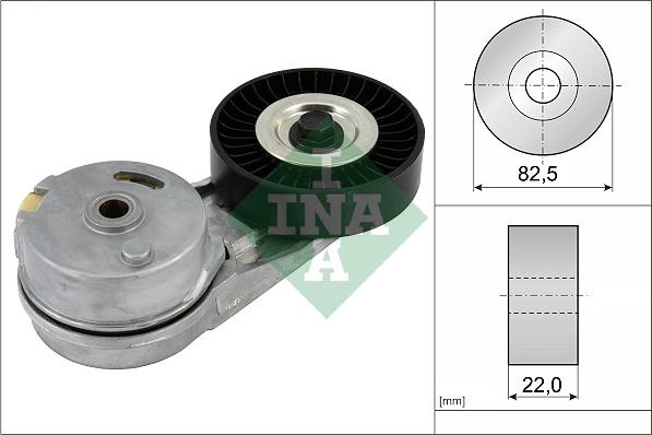 INA 534 0124 30 - Napenjalec jermena, rebrasti jermen parts5.com