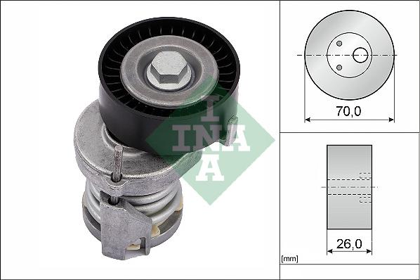 INA 534 0123 20 - Zatezač kaiša, klinasti rebrasti kaiš parts5.com