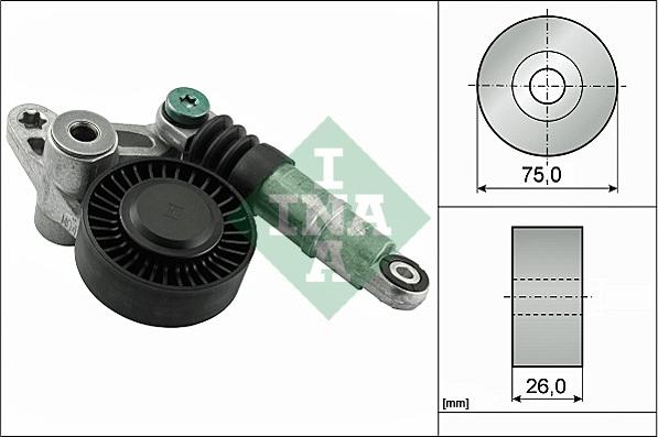 INA 534 0356 10 - Napinák rebrovaného klinového remeňa parts5.com