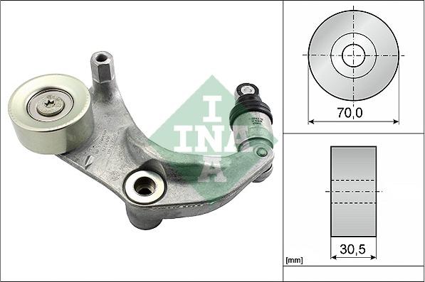 INA 534 0316 10 - Τεντωτήρας ιμάντα, ιμάντας poly-V parts5.com