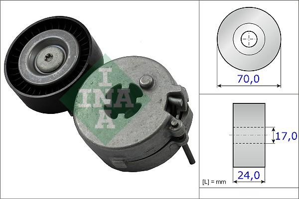 INA 534 0333 10 - Szíjfeszítő, hosszbordás szíj parts5.com