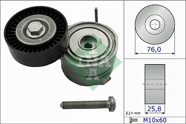 INA 534 0375 10 - Intinzator curea, curea distributie parts5.com