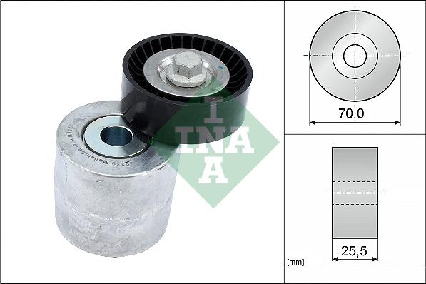 INA 534 0715 10 - Kayış gerdirici, kanallı V kayışı parts5.com