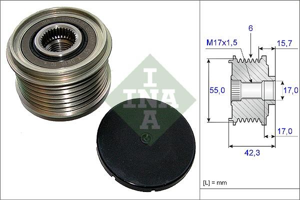 INA 535 0154 10 - Remenica alternátora parts5.com