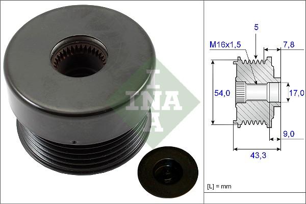 INA 535 0172 10 - Rihmaratas,generaator parts5.com