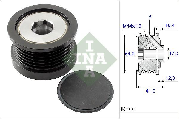 INA 535 0259 10 - Remenica, alternator parts5.com