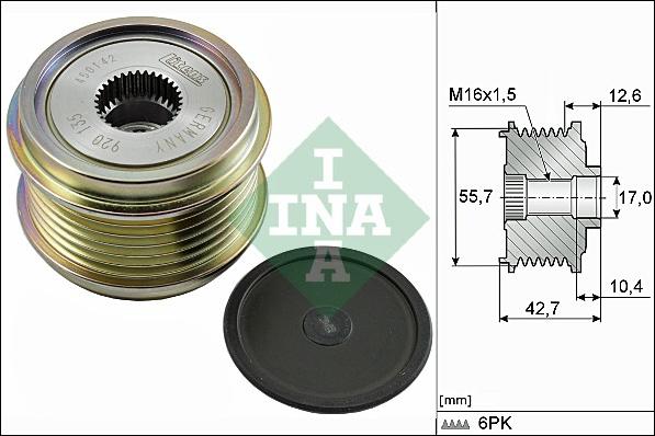 INA 535 0276 10 - Remenica, alternator parts5.com