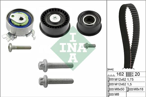 INA 530 0443 10 - Komplet zupčastog kaiša parts5.com