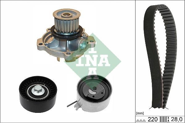 INA 530 0456 30 - Set pompa apa + curea dintata parts5.com