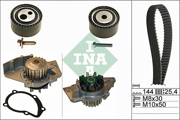 INA 530 0474 30 - Pompa wodna + zestaw paska rozrządu parts5.com